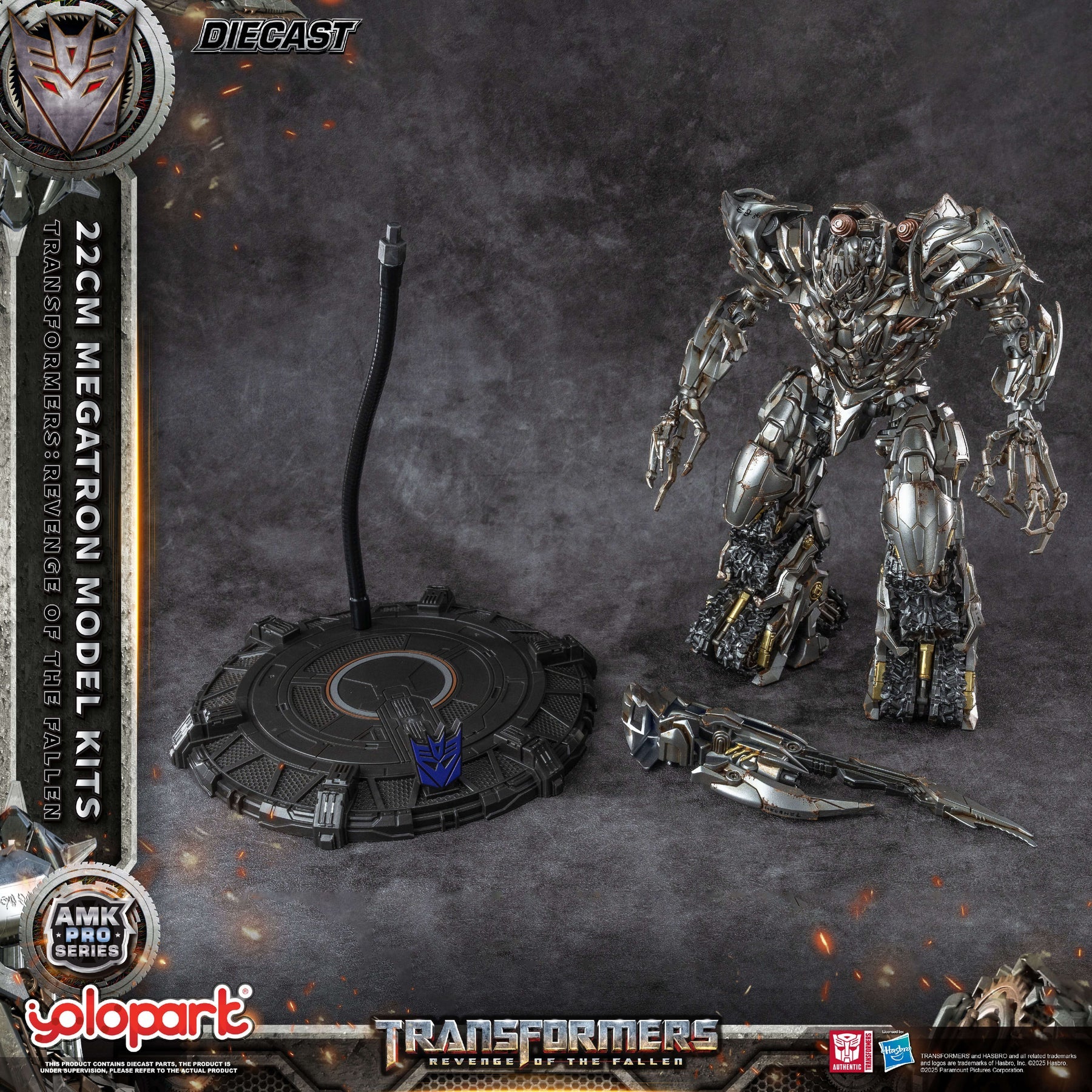 Yolopark AMK PRO Series Transformers: Revenge of the Fallen Megatron Model Kit 22cm