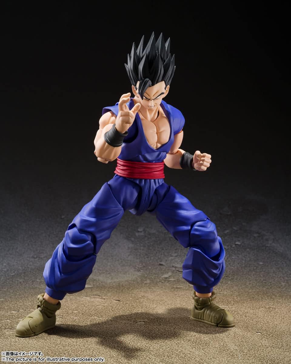 Action figure in a dynamic pose on a dark background