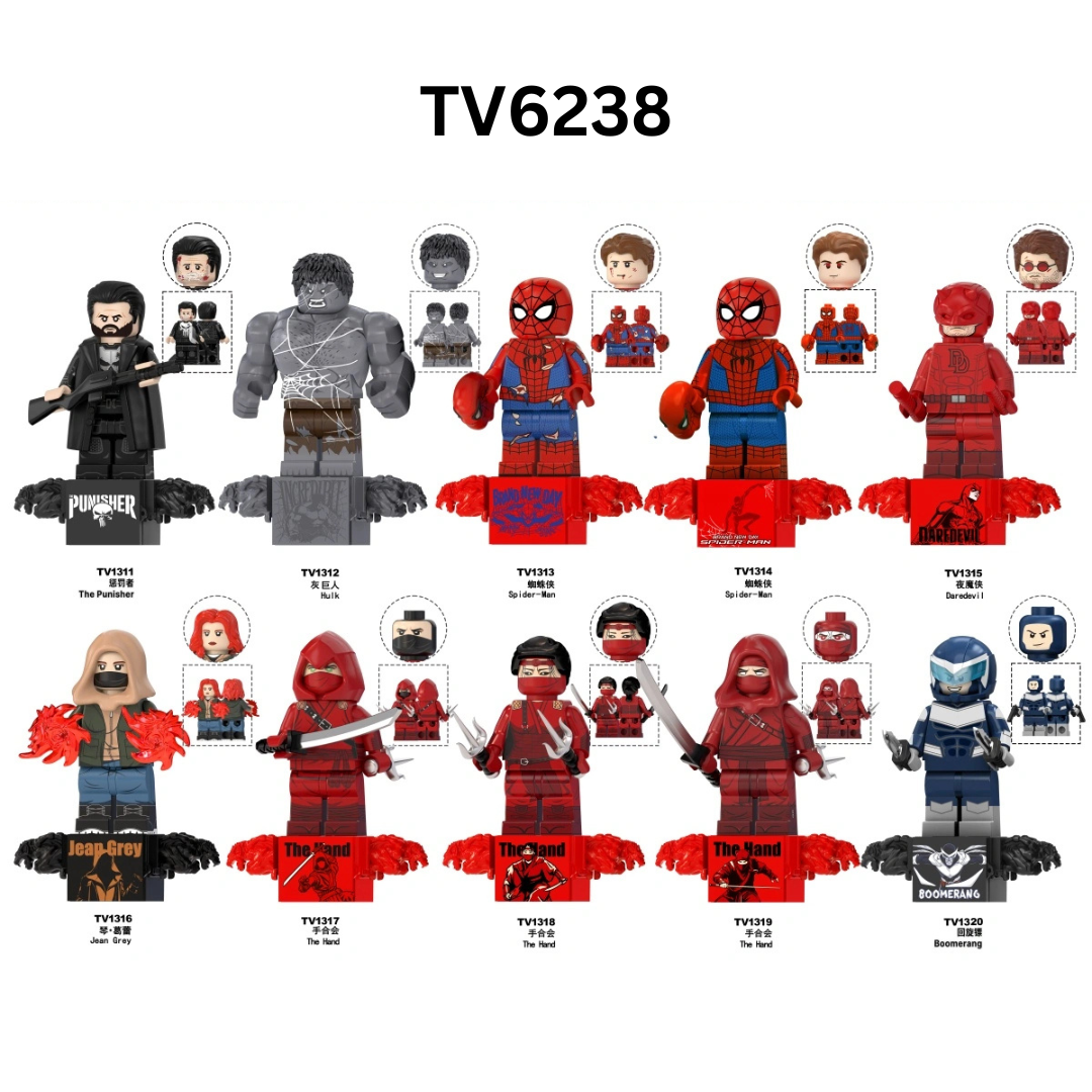 TV6238 Spiderman Brand New Day Minifigures