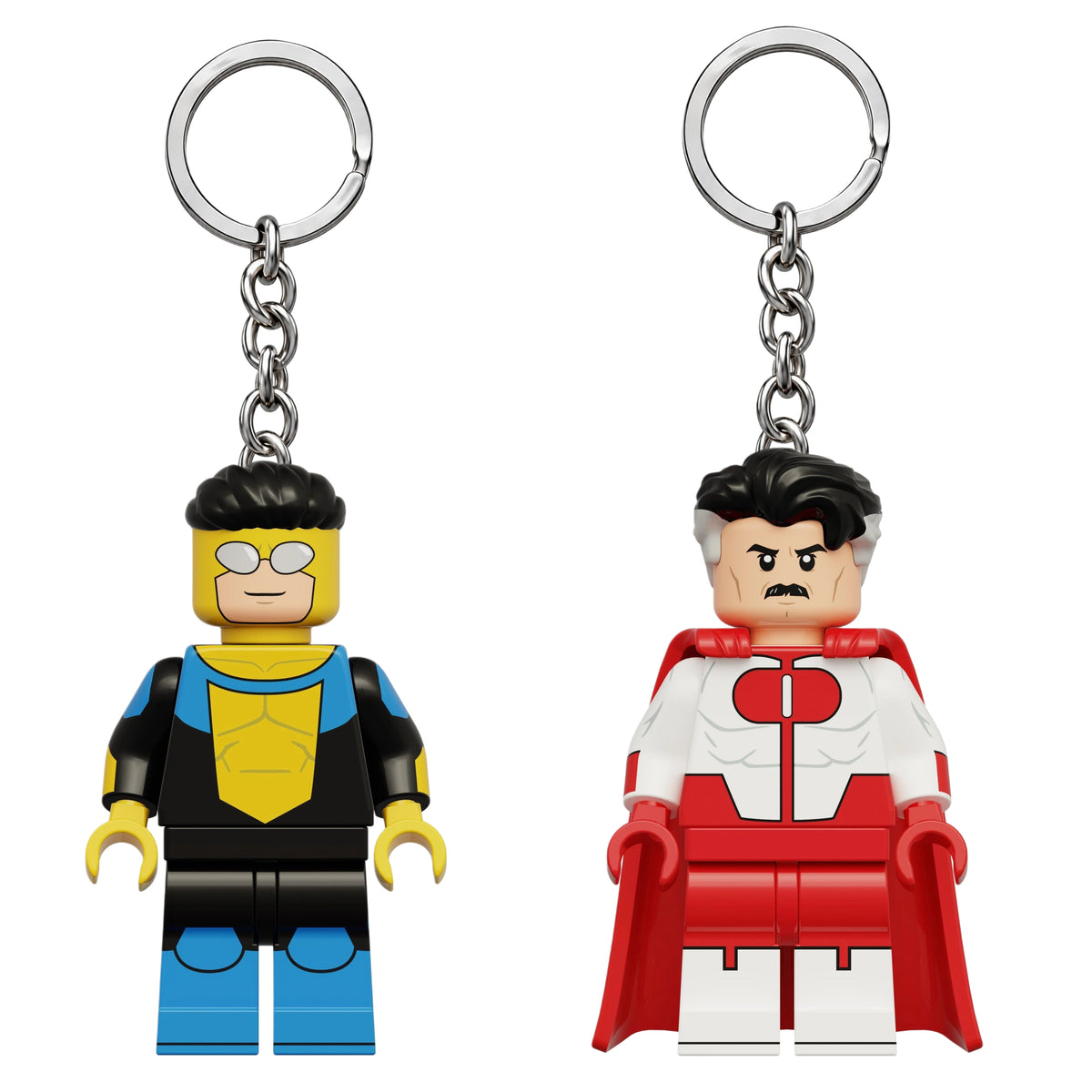 Invincible & Omni-Man Minifigure Keychains