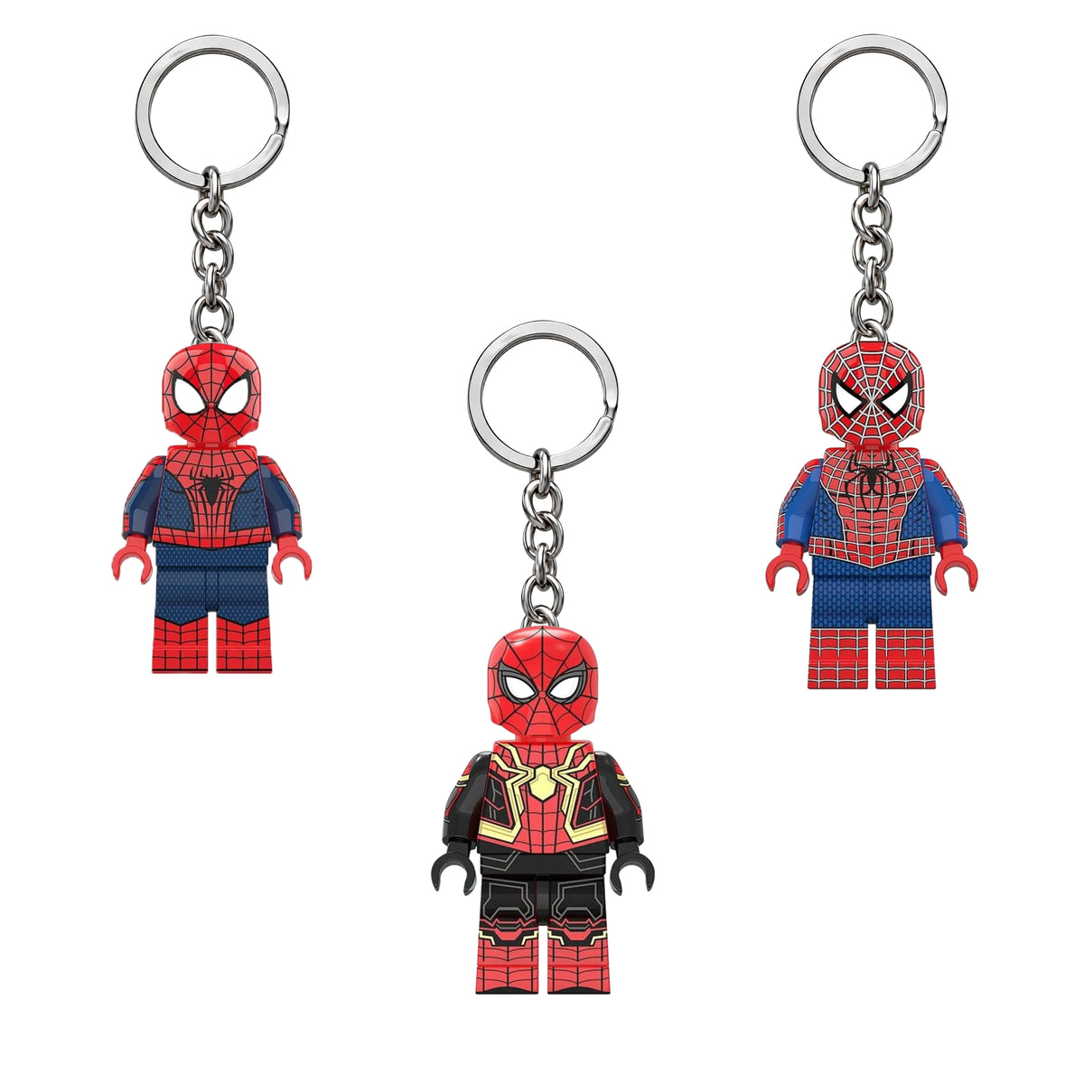 Spiderman Minifigure Keychains