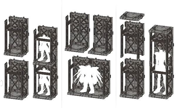 Gundam 1/144 Scale Interconnectable Display Case for HG &amp; RG