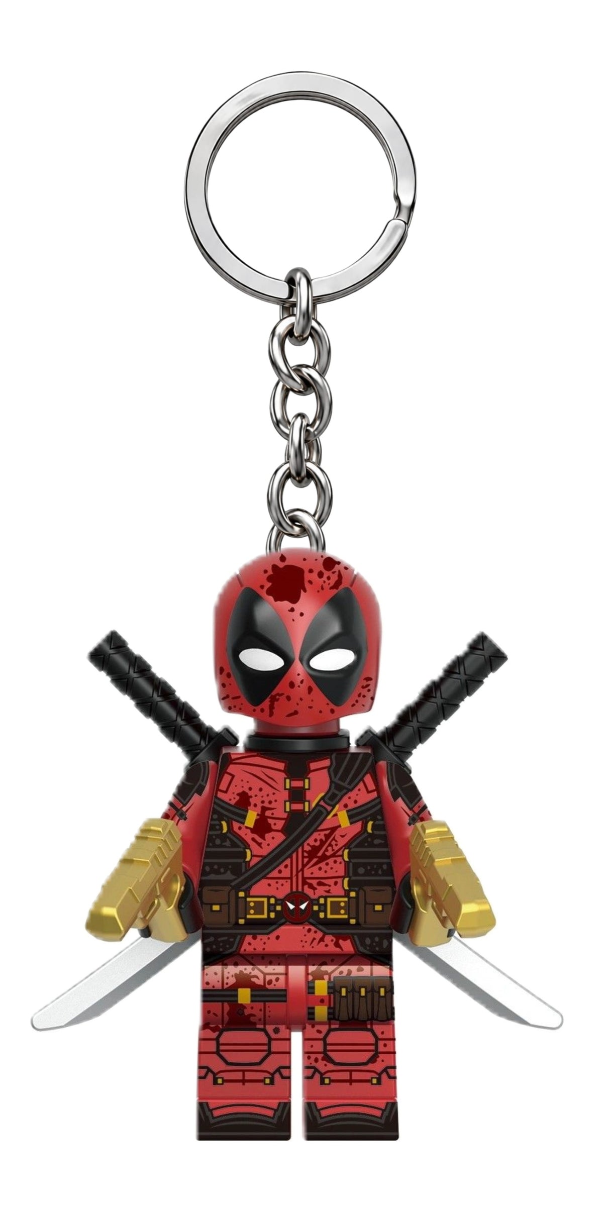 Wolverine & Deadpool Minifigure Keychains