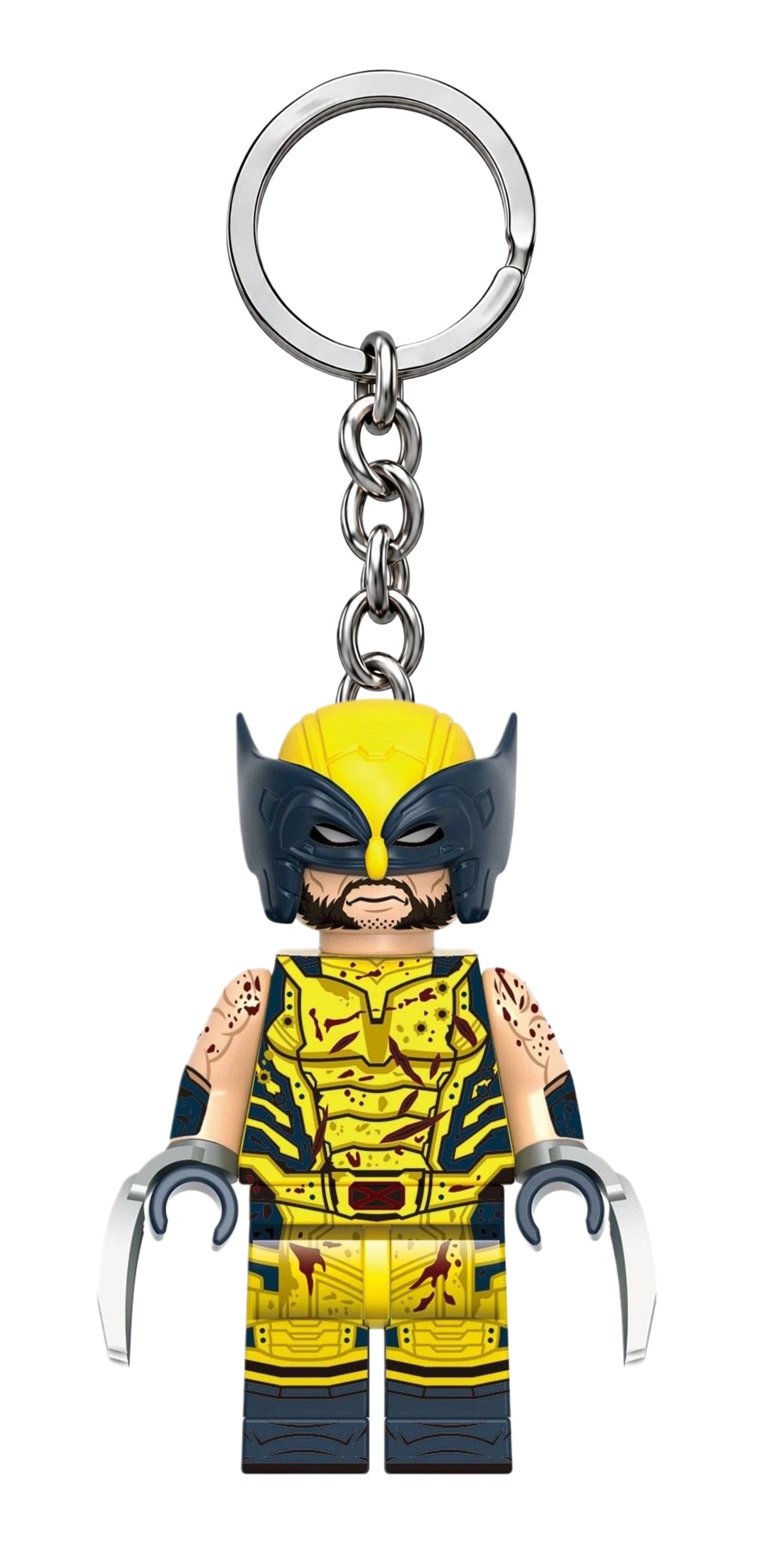 Wolverine & Deadpool Minifigure Keychains