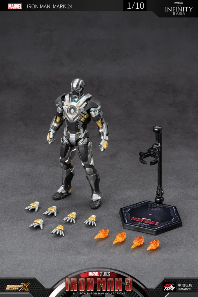 ZD Toys Iron Man MK 24 Action Figure 1/10 Scale