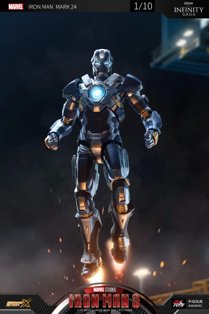 ZD Toys Iron Man MK 24 Action Figure 1/10 Scale