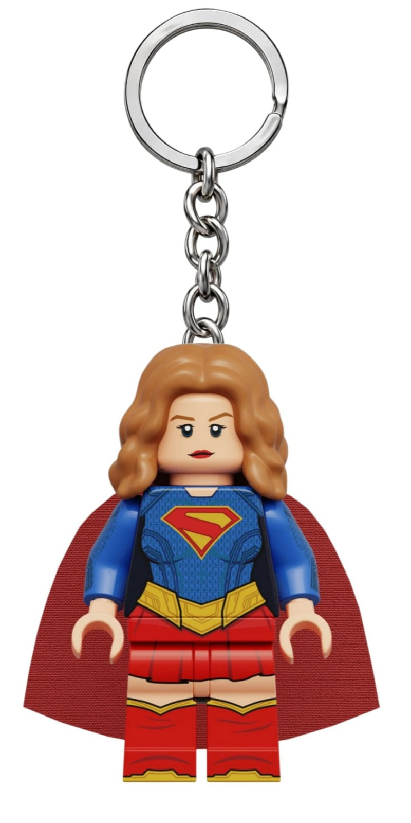 Superman & Supergirl Minifigure Keychains