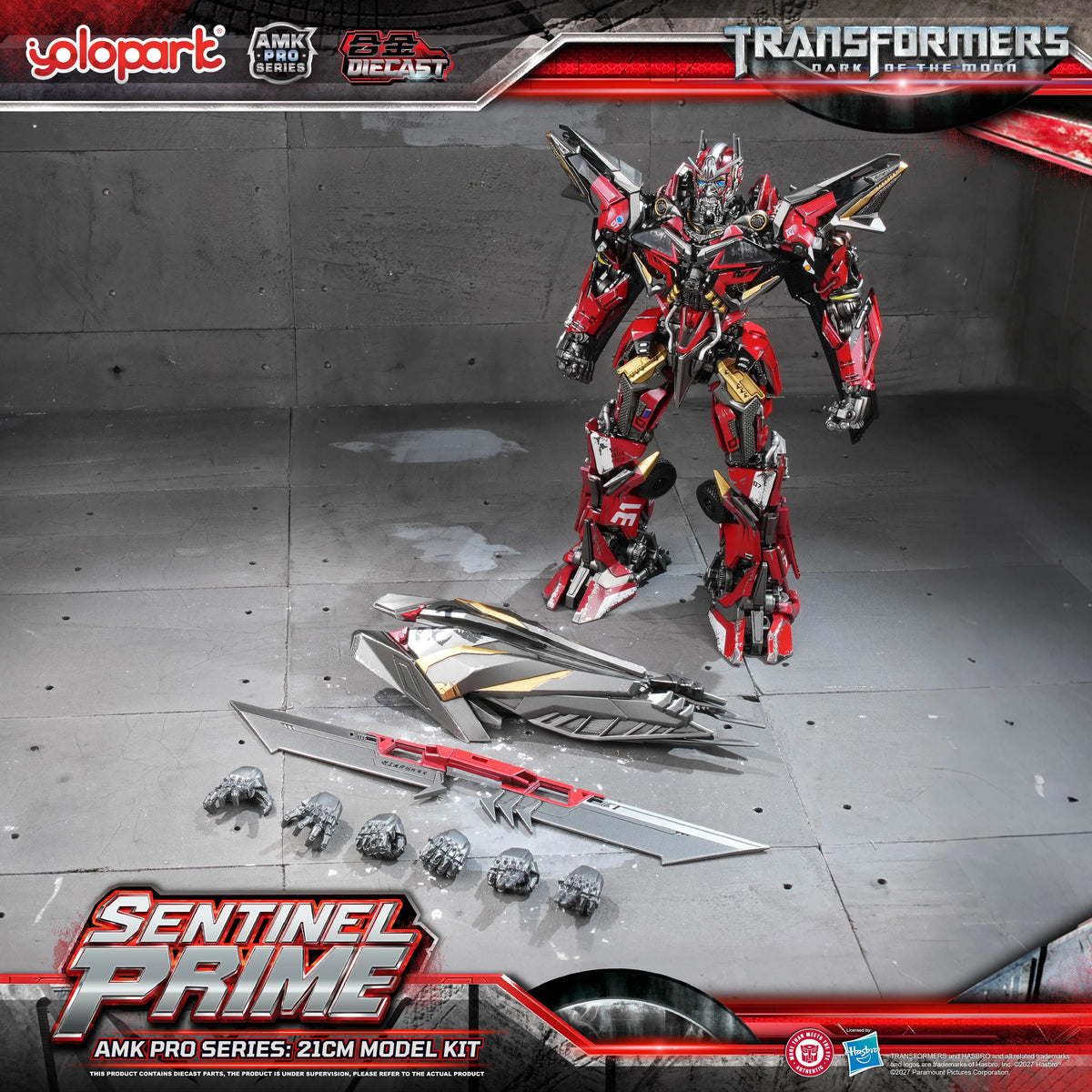 YOLOPARK - TRANSFORMERS: Dark of the Moon: AMK PRO Series Sentinel Prime Model Kit [BOOKING AMOUNT PAYMENT ONLY]