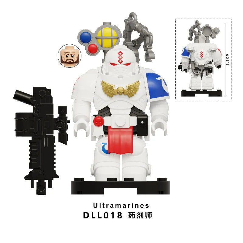 DLL016-021 Warhammer 40K Space Marine Ultramarines Minifigures