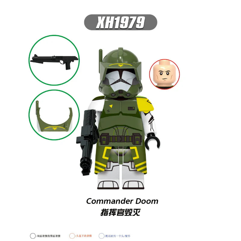 X0345 star wars series commander cavalry apocody minifigures