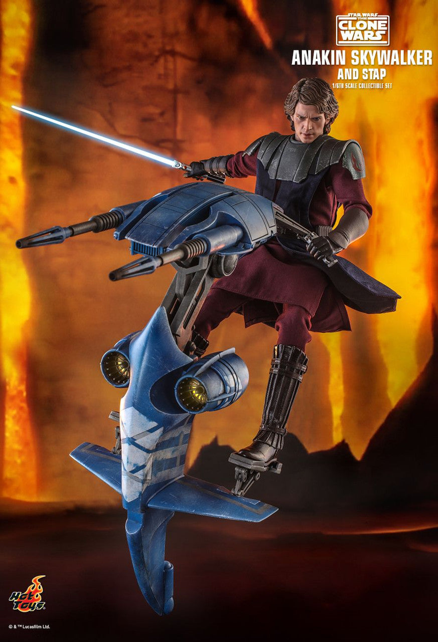 Hot Toys 1/6 Anakin Clone Wars & Stap Set (Ready To Ship)