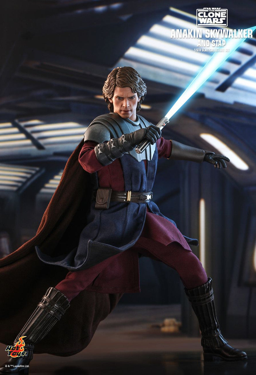 Hot Toys 1/6 Anakin Clone Wars & Stap Set (Ready To Ship)