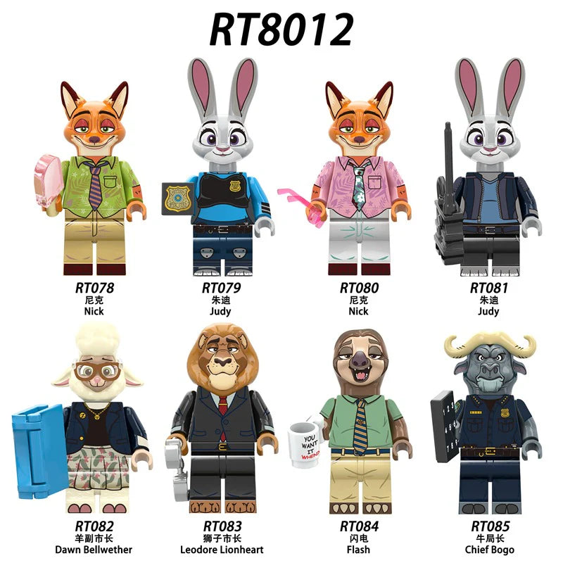 RT8012 Zootopia Series Minifigures