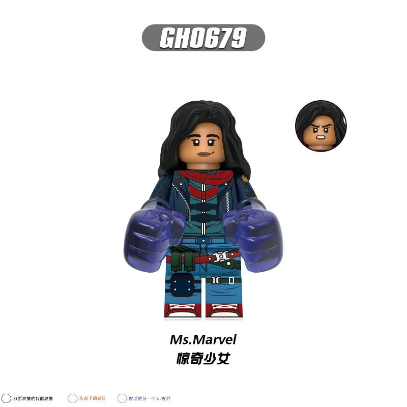 G0187 Zombie Super heroes Series Minifigures