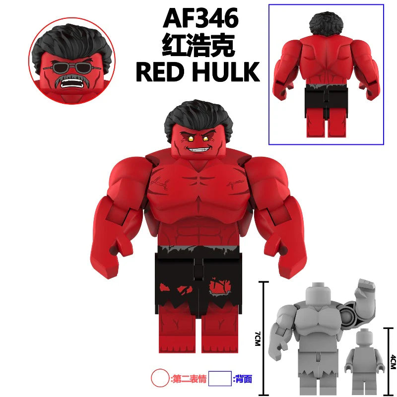 AF344-347 Superhero Hulk Minifigures