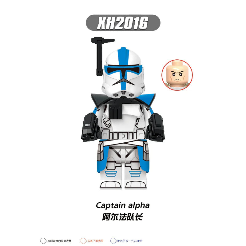 X0350 Star Wars Series Dredd Captain Alpha Minifigures