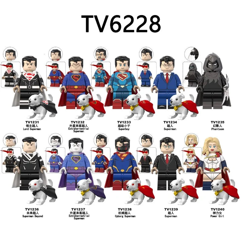 TV6228 DC Superman Minifigures