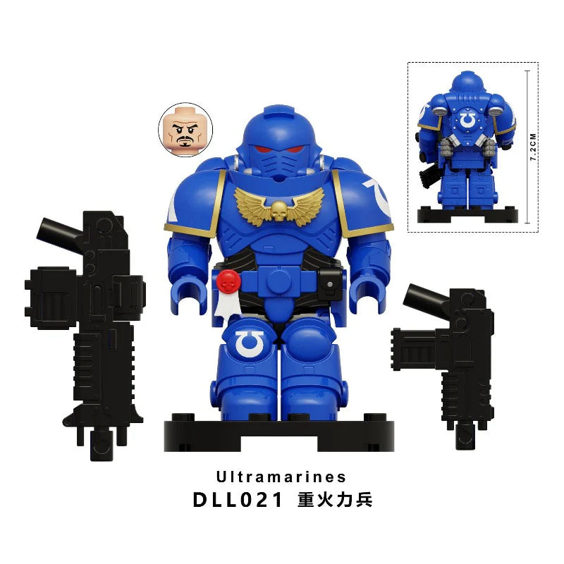 DLL016-021 Warhammer 40K Space Marine Ultramarines Minifigures