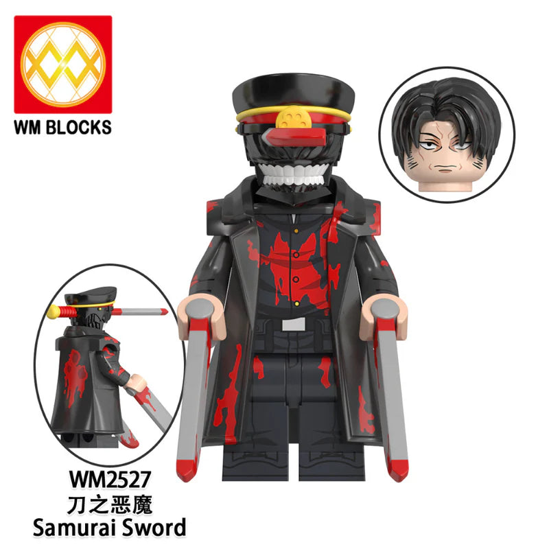 WM6159 Anime Series Gun Demon Chainsaw Man Minifigures
