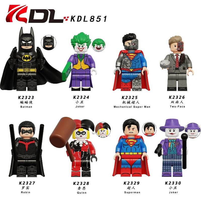 KDL851 Superhero Series Batman Mechanical Superman Minifigures