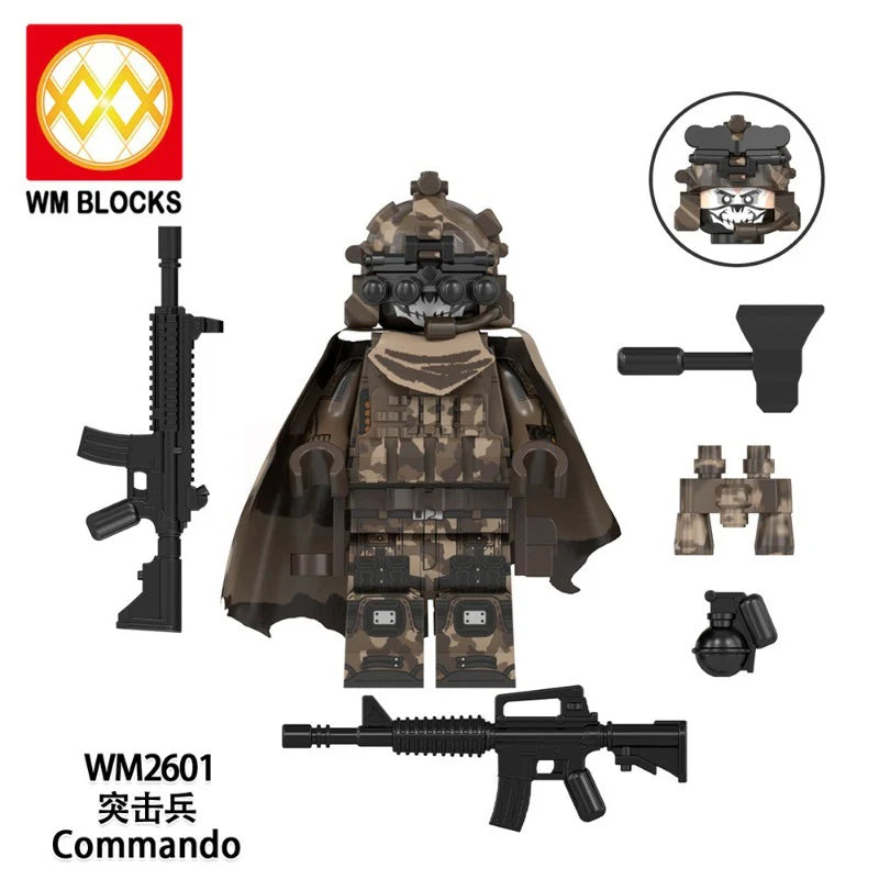WM6168 Military Series Minifigures