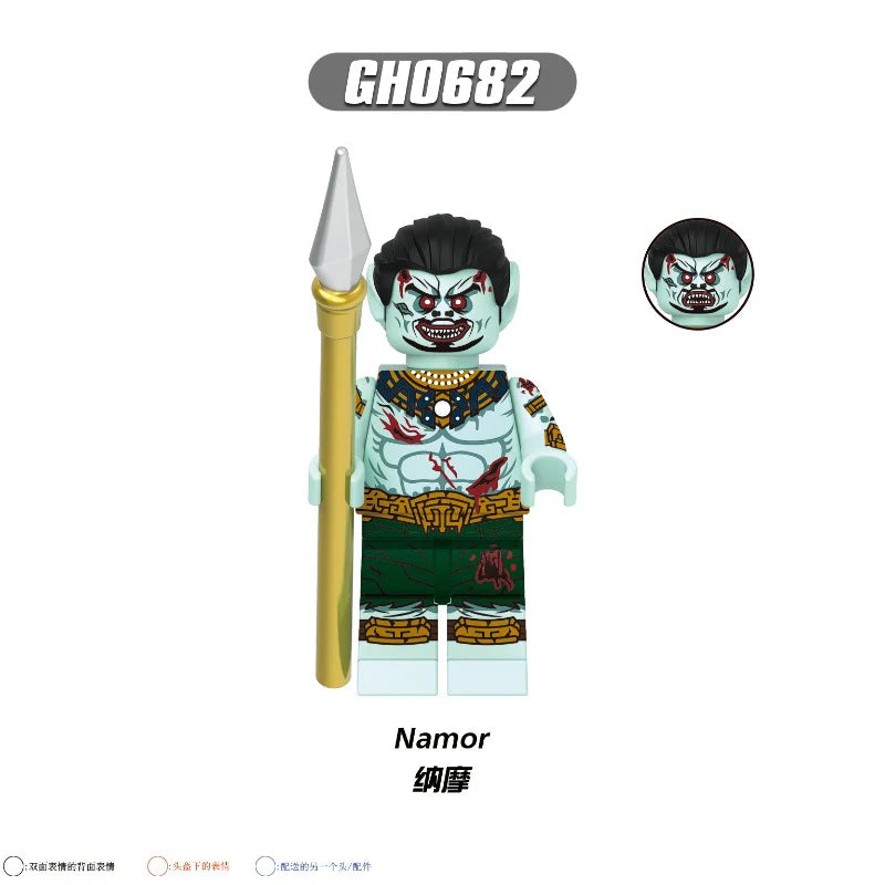 G0187 Zombie Super heroes Series Minifigures