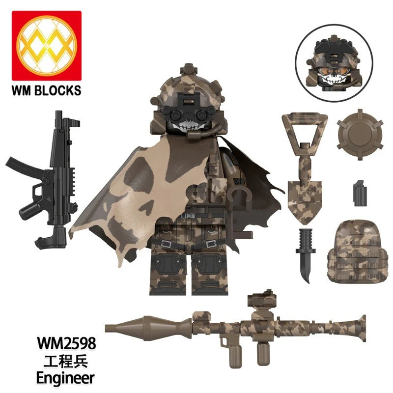 WM6168 Military Series Minifigures