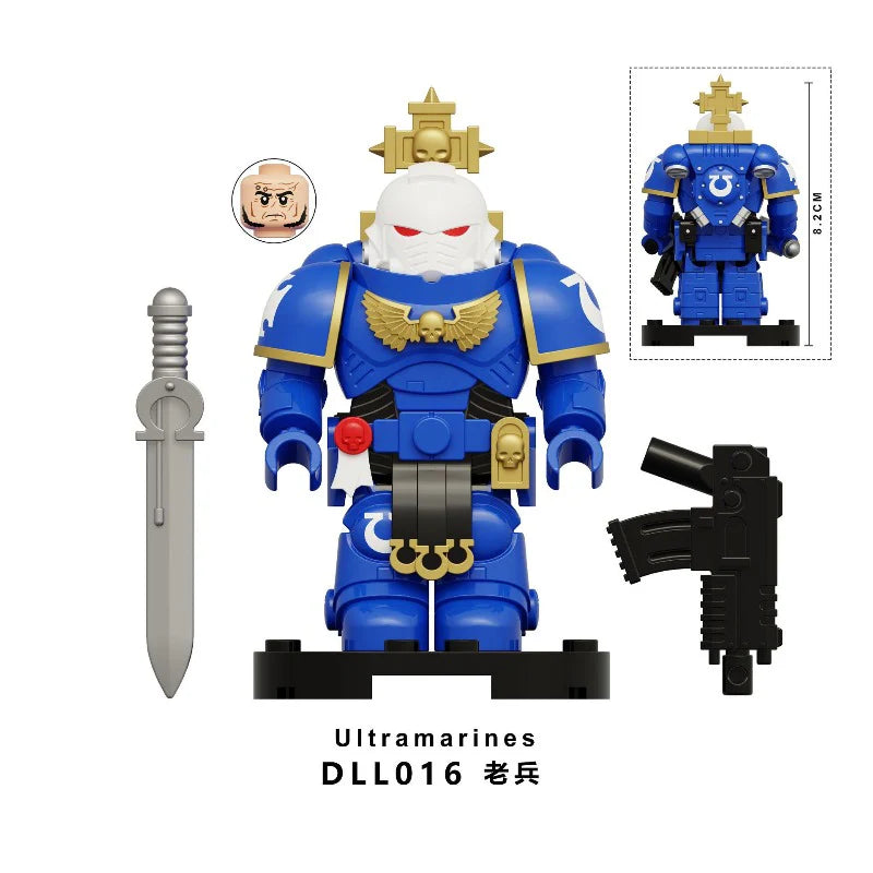 DLL016-021 Warhammer 40K Space Marine Ultramarines Minifigures