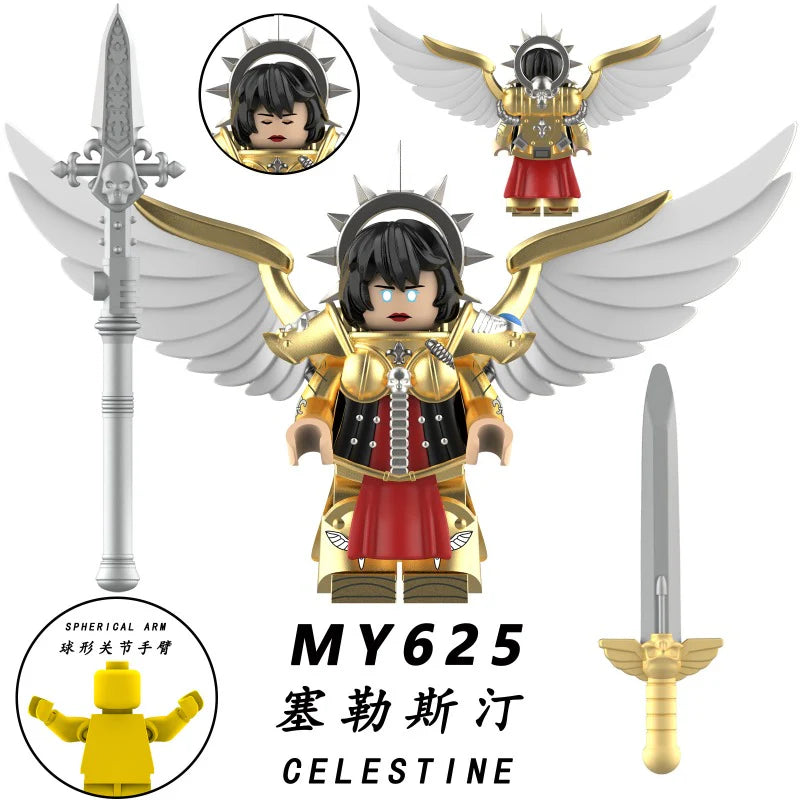 MY621-625 Warhammer 40K: Battle Nun Seraph Minifigures