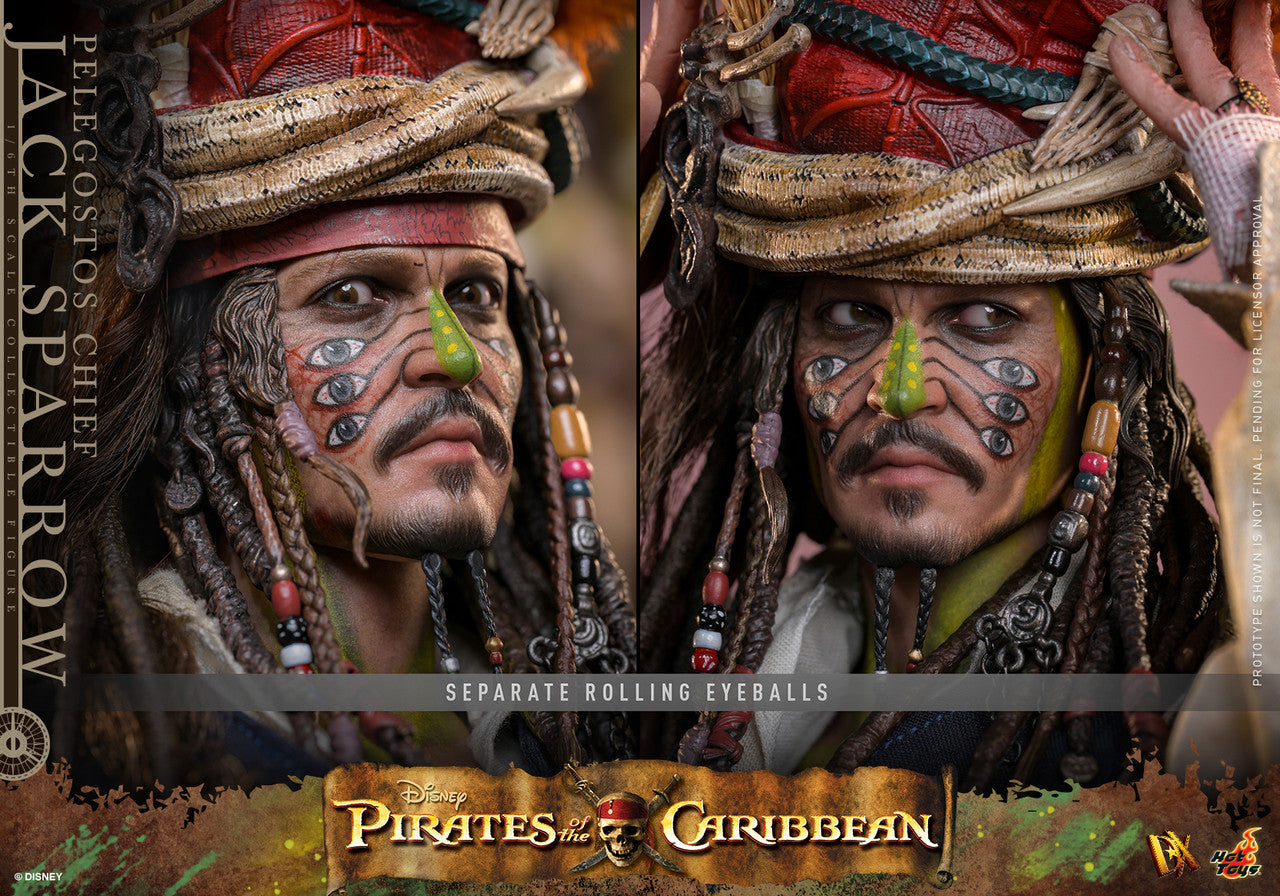 Hot Toys 1/6 Pelegostos Chief Jack Sparrow