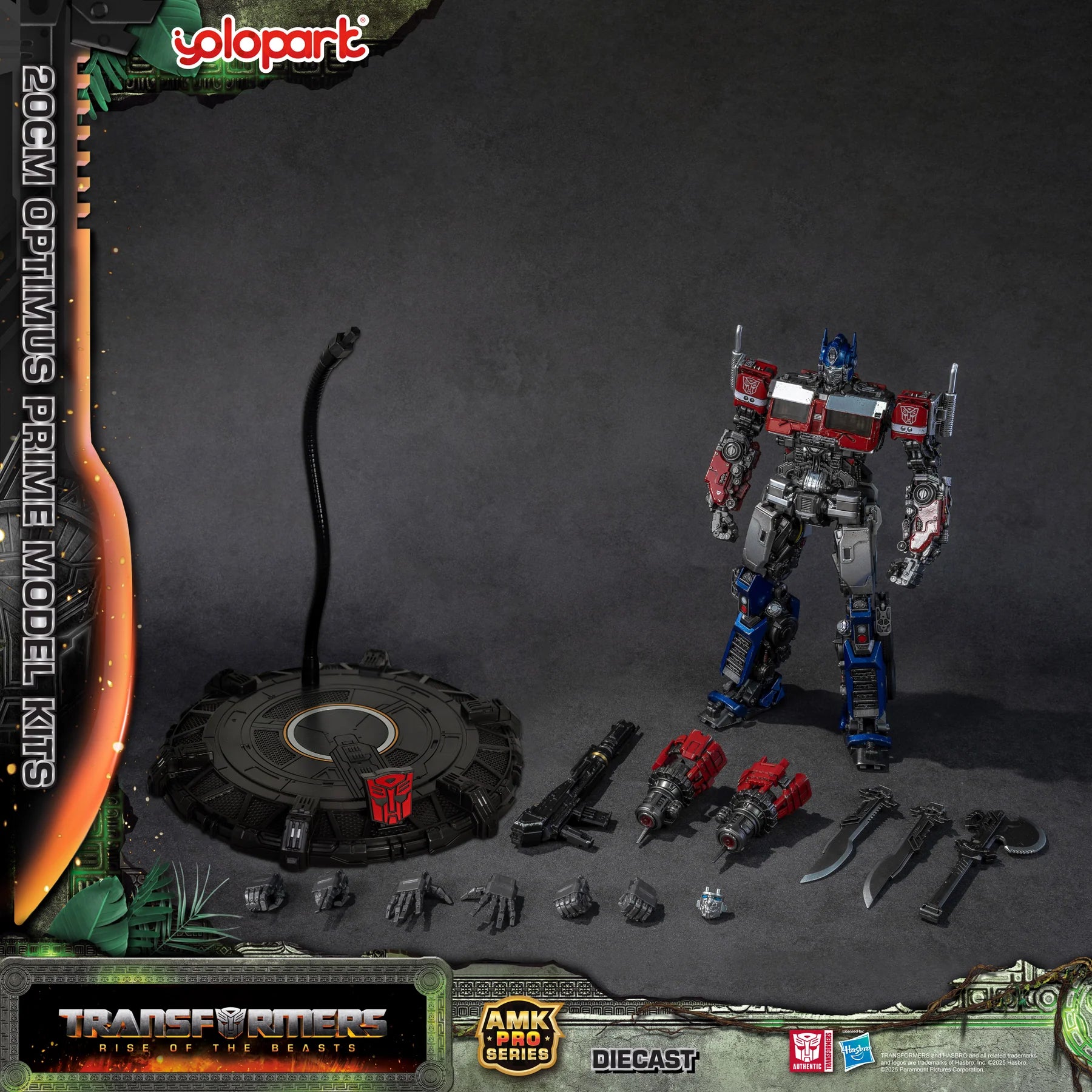 Yolopark AMK PRO Series Transformers: Rise of the Beasts Optimus Prime Model Kit 20cm