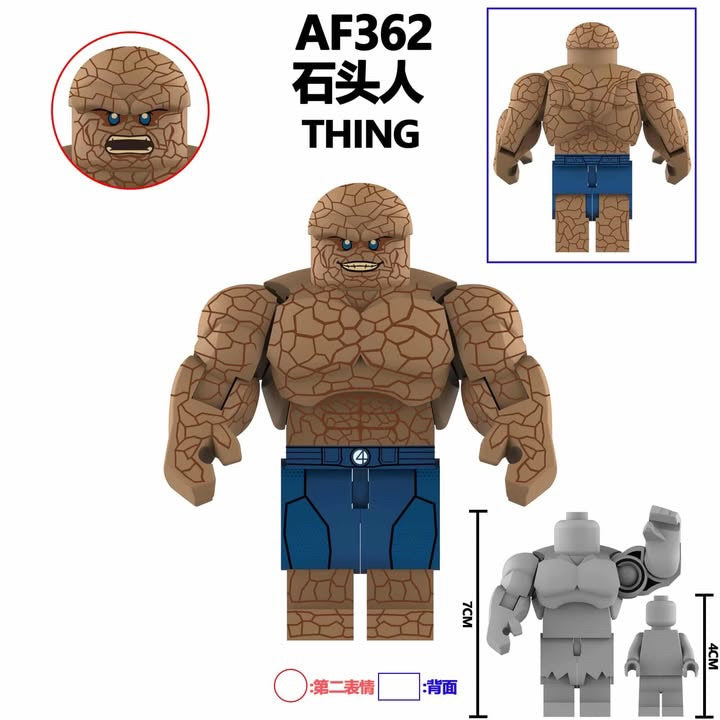 AF360 - AF363 Beast Thing Colossus Minifigures