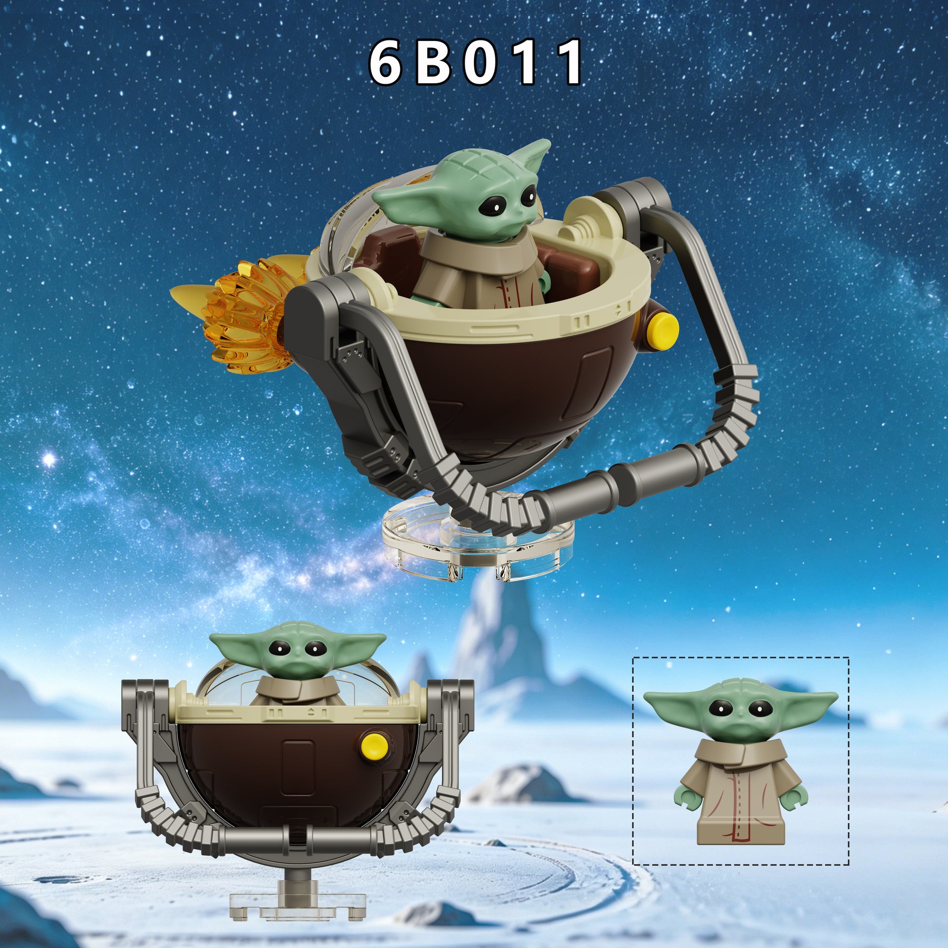 6B011 Star Wars Yoda Minifigures
