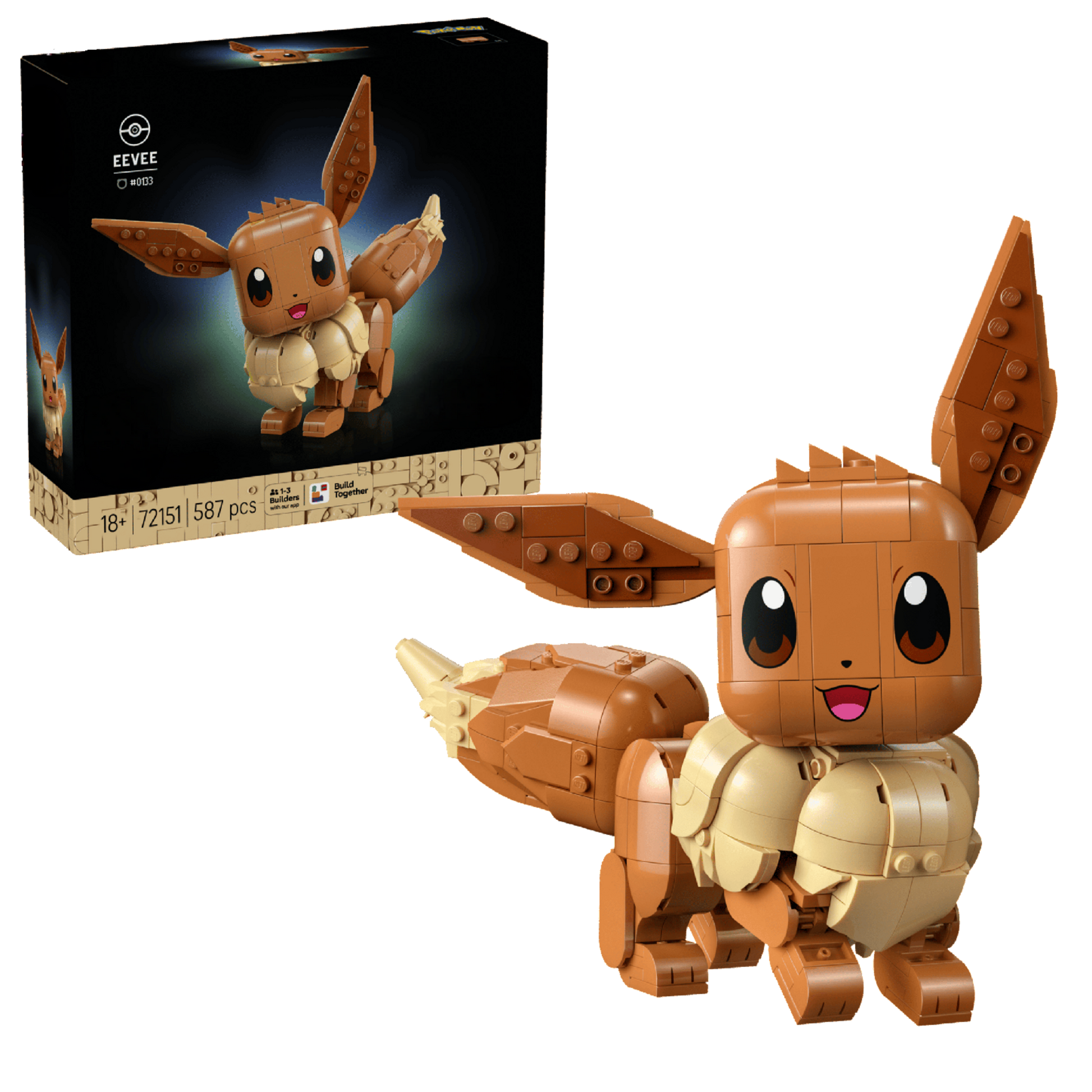 Pokemon Eevee MOC Set No. 72151 (587 Pieces)