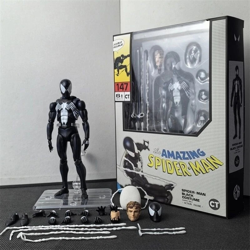 CT Toys Mafex No.147 Spider-Man Black Costume Comic Version