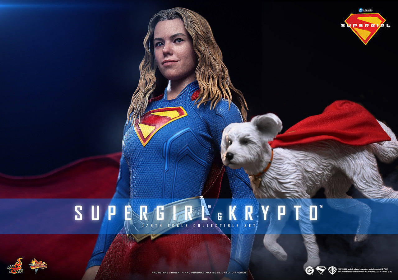 Hot Toys 1/6 Supergirl & Krypto Figure Set