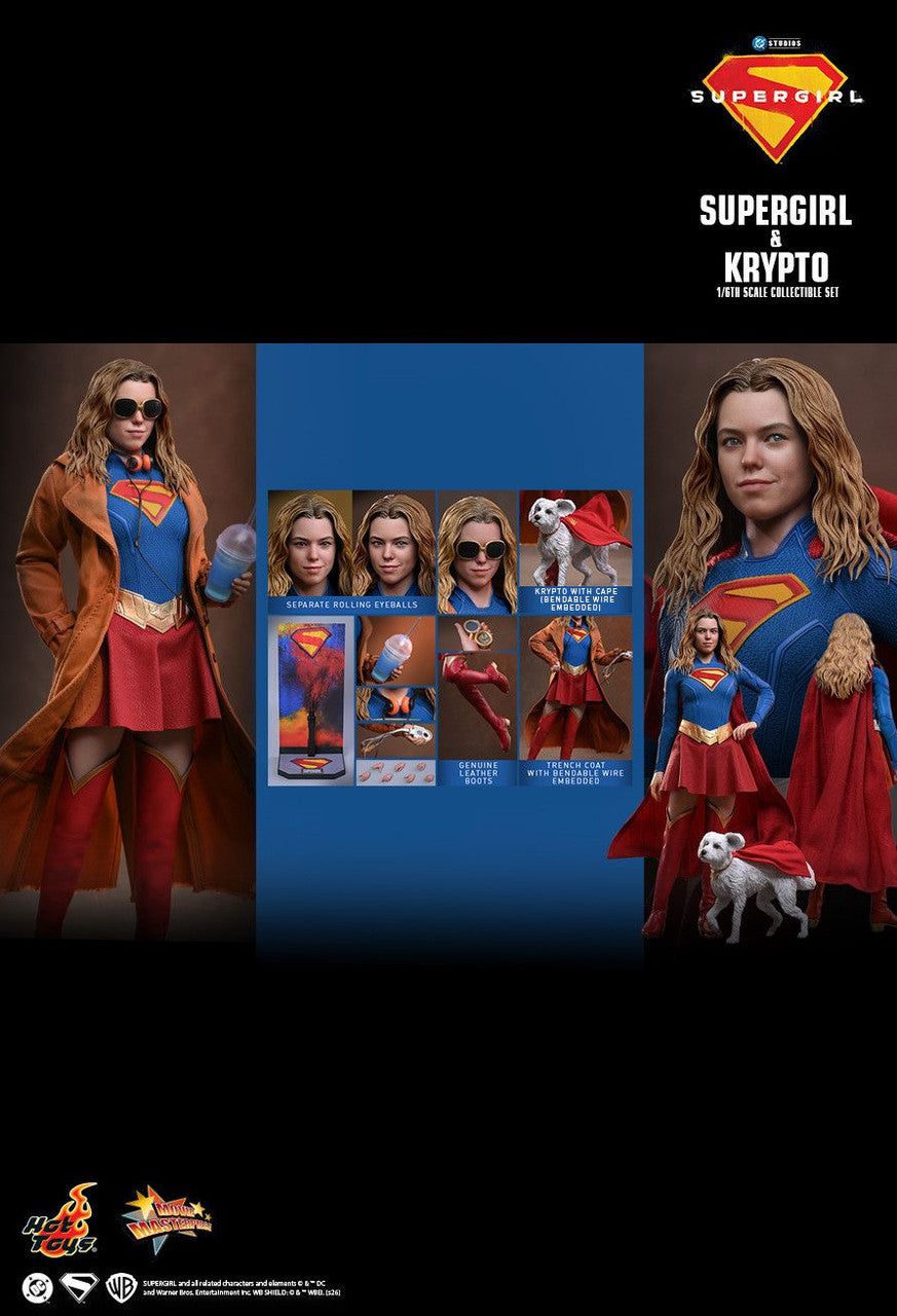 Hot Toys 1/6 Supergirl & Krypto Figure Set
