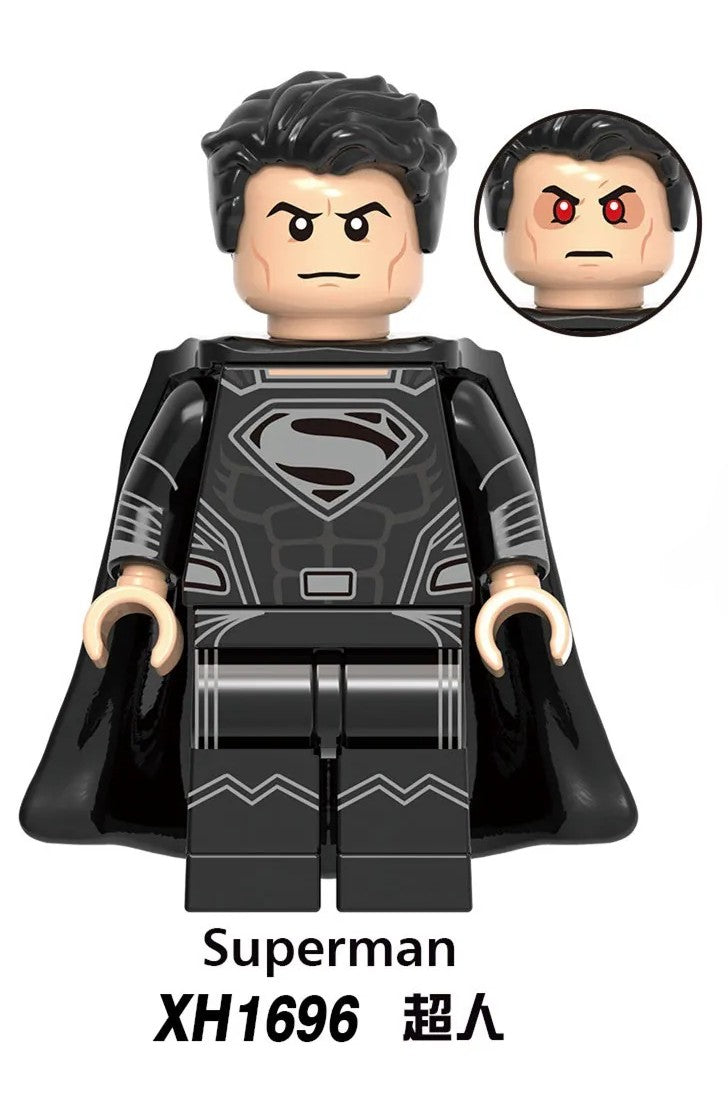 LEGO compatible Superman Black Suit minifigure XH1696 collectible building block figure
