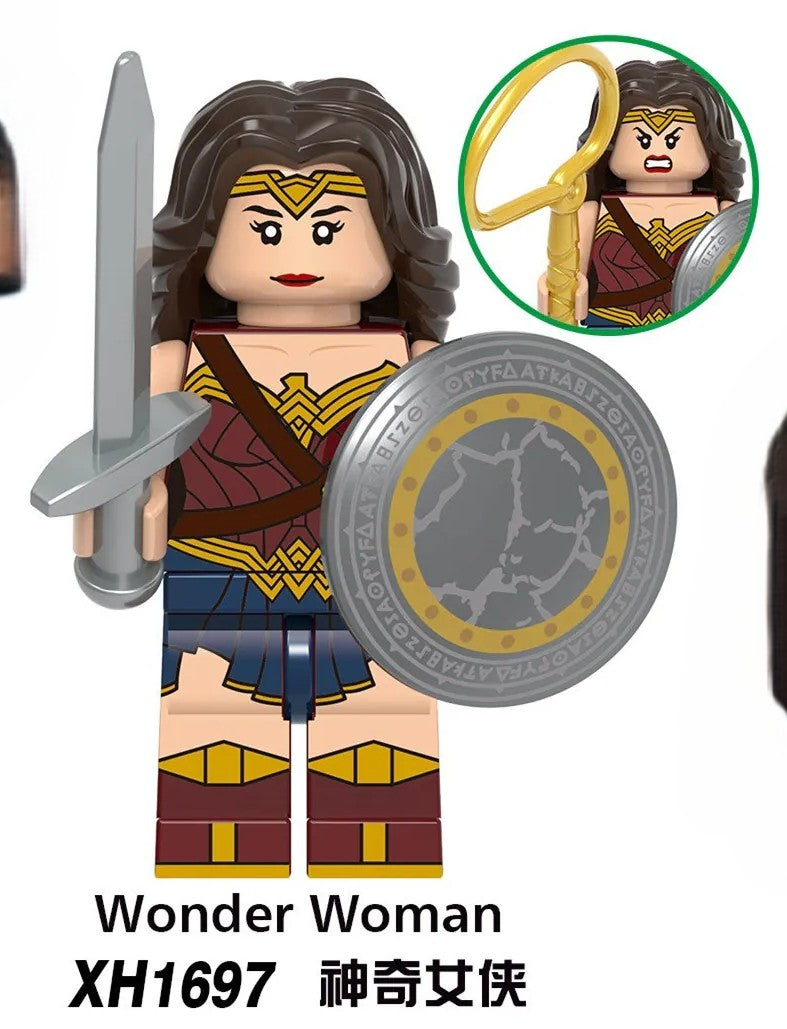 LEGO compatible Wonder Woman minifigure XH1697 collectible building block figure