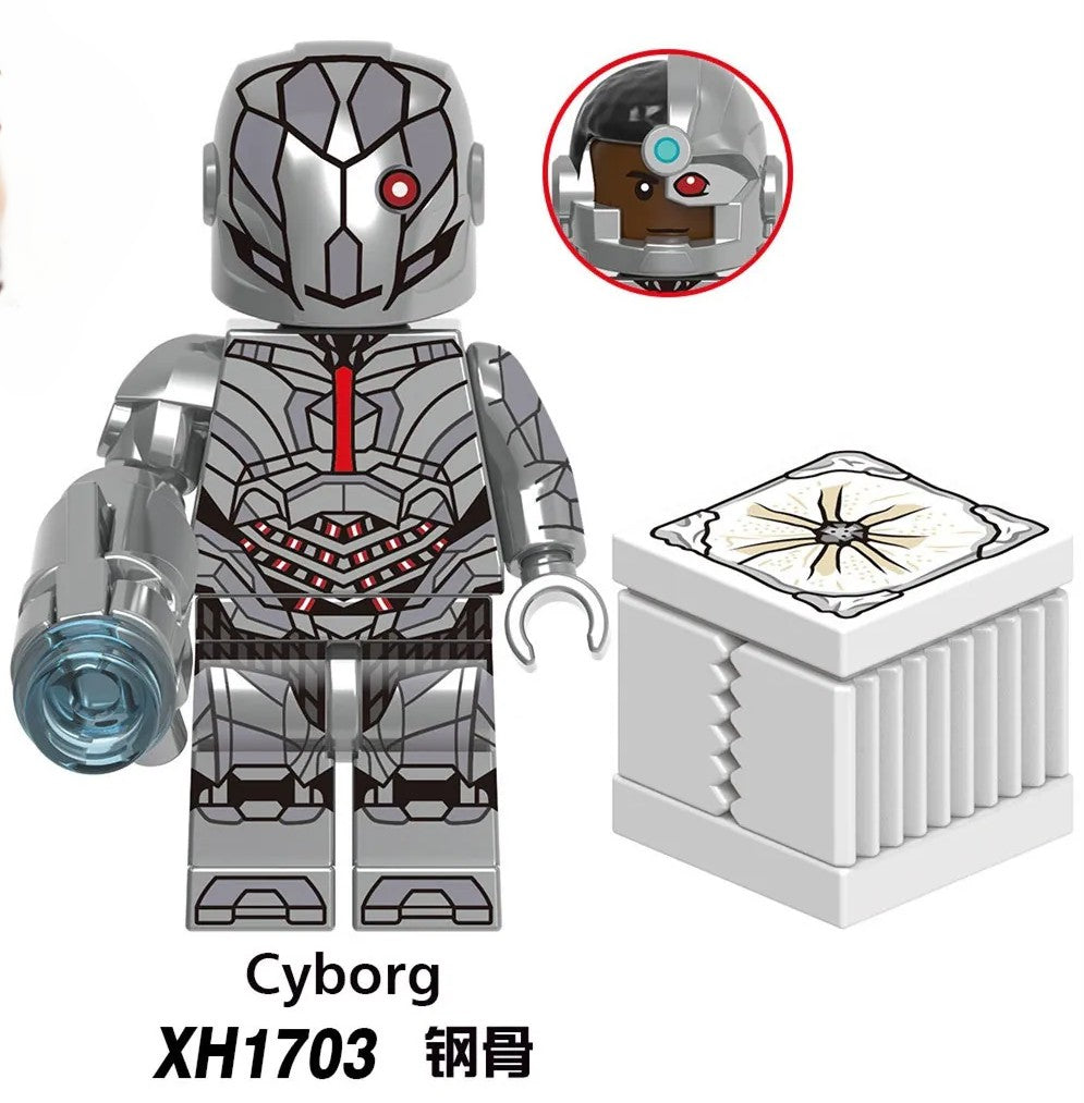 LEGO compatible Cyborg minifigure XH1703 collectible building block figure