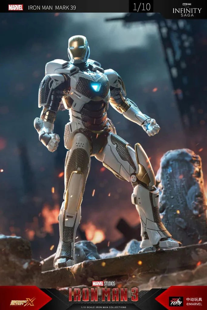 ZD Toys Iron Man MK 39 Gemini Starboost Action Figure 1/10 Scale